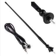 22-05-00-0049 - Antena samochodowa 34cm średnica gwintu 5mm + adapter i kabel 1,4m