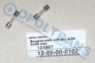 12-05-00-0102 - Bezpiecznik szklany 6,3A 5x20 mm