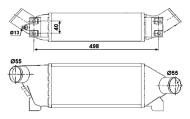 04-06-00-0066 - Chłodnica powietrza Ford Transit 2.0TDCi 00-06r NRF