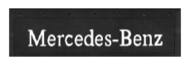 22-04-00-0123 - Fartuch błot Mercedes (MB) 620x230mm napis tłocz.