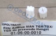 01-06-00-0010 - Filtr Adblue (mocznika) do przewodu MAN TGA/TGX/TGS  Hengst