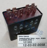 12-03-02-0058 - Impulsator kierunkowskazów, wycieraczek . MAN F,L2000,M90