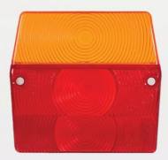 13-02-04-0182 - Klosz lampy tylnej uniwersalny 3 pol./L=P/ kwadr.mały