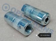 25-14-00-0064 - Końcówka smarownicy prosta metalowa M10x1 -4 szczękowa