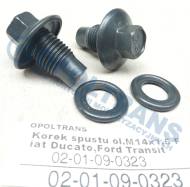 02-01-09-0323 - Korek spustowy miski olejowej M14x1,5 Fiat Ducato,Ford Transit