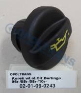 02-01-09-0243 - Korek wlewu oleju Citroen Berlingo 96r-/05r-/08r-/10r-