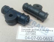 04-07-00-0657 - Łącznik gumowy Fi 6 zaworu poziomu trójkątny