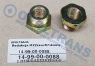 14-99-00-0088 - Łącznik prosty tekalana M22zew/M14wew.metal