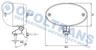 13-05-03-0057 - Lampa do jazdy dziennej 126x70 owal