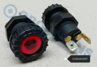 13-05-04-0051 - Lampa kontrolna okrągła czerwona Hella