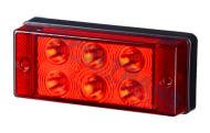 13-02-03-0100 - Lampa przeciwmgłowa czerwona 107x45 LED LPD591