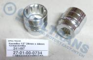 27-01-00-0734 - Nasadka 1/2" 28mm x 44mm 12-kątowa krótka