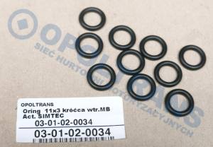 03-01-02-0034 - Oring 11x3 króćca wtr.Mercedes (MB) Actros SIMTEC