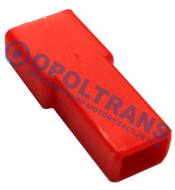 12-07-00-0107 - Osłona końc.konekt.męskiej czerwona