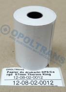 12-08-02-0012 - Papier do drukarki DPS/Cargo  57mm Thermo King