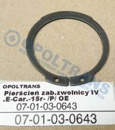 07-01-03-0643 - Pierścień zabezpieczający zwolnicy IVECO Euro Cargo .-15r- PRZÓD  OE