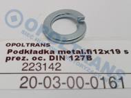 20-03-00-0161 - Podkładka metalowa fi12x19 ocynk DIN 127B sprężysta.