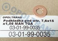 03-01-99-0035 - Podkładka pod wtryskiwacz 7,6x15x1,56 MAN TGA Cu