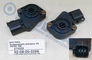 02-08-00-0266 - Potencjometr pedału gazu VOLVO FH/FM -08r-