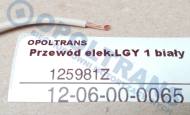 12-06-00-0065 - Przewód elek.LGY 1 biały