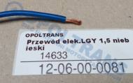 12-06-00-0081 - Przewód elektryczny LGY 1,5 niebieski