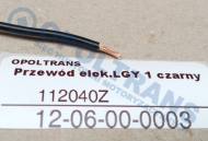 12-06-00-0003 - Przewód elektryczny LGY 1 czarny