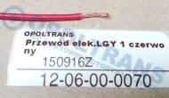 12-06-00-0070 - Przewód elektryczny LGY 1 czerwony