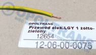 12-06-00-0075 - Przewód elektryczny LGY 1 żółto-zielony