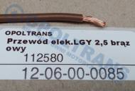 12-06-00-0085 - Przewód elektryczny LGY 2,5 brązowy