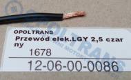 12-06-00-0086 - Przewód elektryczny LGY 2,5 czarny