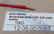 12-06-00-0087 - Przewód elektryczny LGY 2,5 czerwony
