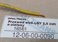 12-06-00-0090 - Przewód elektryczny LGY 2,5 żółto-zielony