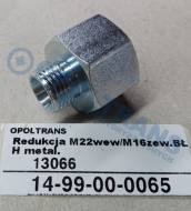 14-99-00-0065 - Redukcja M22 wewnętrzny/M16 zewnętrzny metal.BŁH metal
