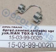 15-03-99-0020 - Sprężyna zawiasu zaślepki spryskiwaczy MAN TGX-S 13r-