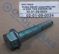 02-01-09-0034 - Śruba M8x50 wspornika mis.ol.MAN TGA D20/D26 OE