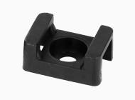 12-07-00-0258 - Uchwyt opaski (trytytki) kablowej 22x16 siodełkowy, przykręcany czarny 1szt
