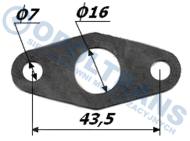 02-07-01-0365 - Uszczelka turbosprężarki zlewu oleju Fi16