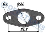 02-07-01-0362 - Uszczelka turbosprężarki zlewu oleju Fi21