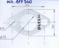 02-07-01-0353 - Uszczelka turbosprężarki zlewu oleju Fi29