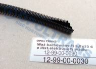 12-99-00-0030 - Wąż karbowany Fi 6,8x10 do inst.elektr.cięty wzdłu