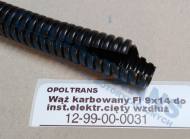 12-99-00-0031 - Wąż karbowany Fi 9x14 do inst.elektr.cięty wzdłuż