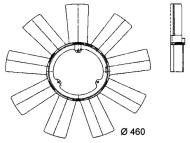 04-03-01-0147 - Wiatrak wentylatora Mercedes (MB) Sprinter 95-06r Fi 460 Behr