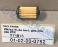 01-02-00-0752 - Wkład filtra do instalacji gazu LPG Omnia WIX