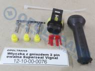 12-10-00-0076 - Wtyczka 2 pin owalna Superseal Vignal