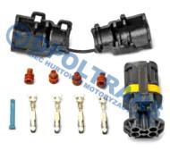 13-04-99-0050 - Wtyczka lampy tylnej MAN TGA-L 4 pin