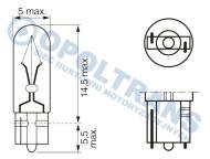 13-06-01-0368 - Żarówka 12V/1,2W całoszklana Bosch PureLight