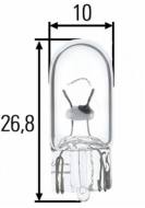 13-06-01-0005 - Żarówka 12V/3W całoszklana Mega