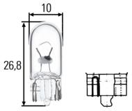 13-06-01-0007 - Żarówka 12V/5W całoszklana