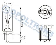 13-06-01-0364 - Żarówka 24V/1,2W kontrolna Bosch TruckLight