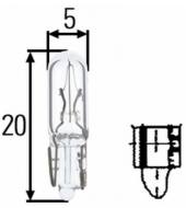 13-06-01-0212 - Żarówka 24V/1,2W kontrolna Hella